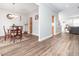 Formal dining room with wood floors and traditional-style furnishings at 4508 Brintons Cottage St, Raleigh, NC 27616