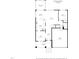 Detailed floor plan showcasing the home's layout, including the kitchen, dining, and living areas at 4508 Brintons Cottage St, Raleigh, NC 27616