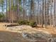 Charming stone patio surrounded by lush greenery and tall trees, offering a serene retreat at 47 Dover Grant Ct, Chapel Hill, NC 27517