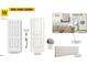 Interior finish options including doors, hardware, trim, and paint color SW 7008 Alabaster at 51 Robert Howe Dr, Fuquay Varina, NC 27526