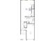 Open concept floor plan showing the kitchen, living area, entry, and garage at 521 Eastwood St, Durham, NC 27703