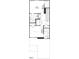 Upstairs floor plan showing bedrooms and bathrooms with measurements at 521 Eastwood St, Durham, NC 27703
