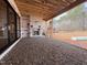 Back porch with view to the woods at 7429 Wexford Woods Ln, Wake Forest, NC 27587