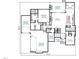 An open concept floor plan featuring a kitchen, dining, Gathering rooms, owner's suite, garages, and studies at 7429 Wexford Woods Ln, Wake Forest, NC 27587