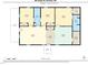Detailed floor plan of house showcasing living areas, bedrooms, and kitchen layout at 847 Estes St, Durham, NC 27701