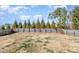 This spacious backyard is surrounded by a wooden privacy fence and mature landscaping at 1008 Scotch Pine Way, Mebane, NC 27302
