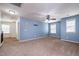 Spacious bonus room with carpet, windows and neutral paint color at 1008 Scotch Pine Way, Mebane, NC 27302