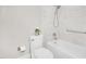Clean, bright bathroom with a shower-tub combination and updated fixtures at 102 Shepton Dr, Cary, NC 27519