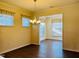 Bright dining area with hardwood floors and natural light at 111 Kalmia Dr, Durham, NC 27703