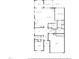 Detailed floor plan of the home, showcasing the layout of rooms, including the kitchen and bedrooms at 111 Kalmia Dr, Durham, NC 27703