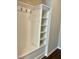 Mudroom with built-in storage provides organization and style at 111 Kalmia Dr, Durham, NC 27703