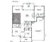Detailed first-floor plan featuring a study, open kitchen, great room, and a 2 car garage at 1124 Opal Ln # 88, Durham, NC 27705