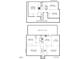 Detailed floor plan showcasing the layout of the first and second floors, including room dimensions and key features at 115 Perth Pl, Durham, NC 27712