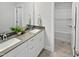 Bright bathroom with double sink vanity and separate shower at 120 Whistling Way # Cary Traditiol, Lillington, NC 27546