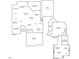 A black and white floor plan image showing the layout of the home's first and second floors at 1208 Anora Dr, Apex, NC 27502