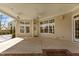 This beautiful sunroom features many windows and a brick landing at 1208 Anora Dr, Apex, NC 27502