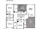 Second floor layout featuring four bedrooms, three bathrooms, a laundry room, and a loft area at 1208 Opal Ln # 92, Durham, NC 27705