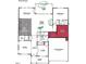 Layout of the first floor, including a large kitchen, breakfast nook, great room, dining room, study, and two-car garage at 1208 Opal Ln # 92, Durham, NC 27705