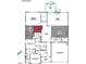 Detailed first-floor plan showcasing primary bedroom, kitchen, dining, and two-car garage at 1212 Opal Ln # 91, Durham, NC 27705
