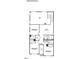Second-floor plan featuring three bedrooms, two bathrooms, and a versatile loft space, perfect for Gathering living at 1220 Opal Ln # 89, Durham, NC 27705