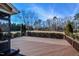 Spacious deck offers ample room for outdoor seating and views of the lush backyard at 17 Beckwith Ave, Clayton, NC 27527