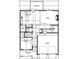 First floor plan showing layout of the bedrooms, kitchen, and garage at 2005 Anna Lilley Dr # 53, Fuquay Varina, NC 27526