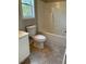 Bathroom with a white toilet and shower/tub combo at 3144 La Costa Way, Raleigh, NC 27610