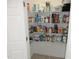 Pantry with shelves stocked with various food items, offering ample storage space at 325 Sandy Ridge Rd, Dunn, NC 28334