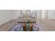 Cozy living room with stylish furniture, modern decor, and wood floors at 366 Tormore Dr, Sanford, NC 27330