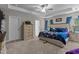 Spacious main bedroom features tray ceilings and lots of natural light at 40 Cinnamon Teal Way, Youngsville, NC 27596