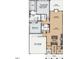 Detailed first-floor layout showing the kitchen, bedrooms, garage, and Gathering room at 40 Eagle Crest Ct # Clayton Low Country, Lillington, NC 27546