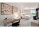 Bright home office/bedroom with a work desk and a comfortable guest bed at 40 Eagle Crest Ct # Clayton Low Country, Lillington, NC 27546