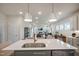 Gourmet kitchen featuring a large island with sink, stainless appliances, and an open floor plan at 40 Eagle Crest Ct # Clayton Low Country, Lillington, NC 27546