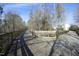 Walking path view featuring a wooden path and trees at 407 Misty Grove Cir, Morrisville, NC 27560