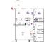 Detailed floor plan layout showing the kitchen, bedrooms, bathrooms, garage and patio at 48 Longdale Dr, Graham, NC 27253