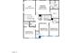 Upstairs floor plan featuring a primary bedroom, three additional bedrooms, and a loft at 505 Marthas View Way, Wake Forest, NC 27587