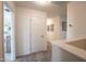 Upstairs hallway with white walls, carpet, and neutral decor for a clean and modern feel at 505 Marthas View Way, Wake Forest, NC 27587