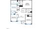 Detailed second-floor floor plan featuring primary suite, loft, three additional bedrooms, and two bathrooms plus laundry at 509 Marthas View Way, Wake Forest, NC 27587