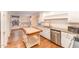 Updated kitchen showcasing stainless steel appliances, custom cabinetry, and a convenient island at 636 Palmer Dr, Sanford, NC 27330