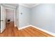 Cozy living room with hardwood floors and a view into another room at 636 Palmer Dr, Sanford, NC 27330