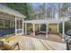 The backyard features a deck, a hot tub in screened in porch, a gazebo, and a patio at 7805 Fairlake Dr, Wake Forest, NC 27587
