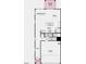 Layout showing gathering room, dining area, kitchen with island, half bath, foyer, garage, and outdoor living at 8711 Wardle Ct, Raleigh, NC 27616