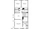 Second floor floorplan showing bedrooms, loft, and laundry room at 8711 Wardle Ct, Raleigh, NC 27616