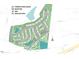 Community map showcasing street layout, amenities, and location of models/sales center at 8713 Wardle Ct, Raleigh, NC 27616