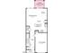 Open-concept first floor plan featuring a kitchen, dining area, and living room with access to a covered patio at 8713 Wardle Ct, Raleigh, NC 27616