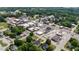 Aerial view of a city with a diverse mix of residential and commercial buildings surrounded by lush greenery at 1000 S 9Th St, Lillington, NC 27546