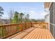 A large backyard view from a high vantage point, showcasing the outdoor space at 1215 White Flint Cir, Durham, NC 27703