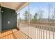 Spacious screened porch with outdoor living space and views of the backyard at 1215 White Flint Cir, Durham, NC 27703