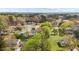 Neighborhood aerial view showcasing the lush greenery and homes at 128 Warren Ave, Oxford, NC 27565