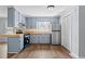 Kitchen featuring a refrigerator and stainless steel appliances at 128 Warren Ave, Oxford, NC 27565